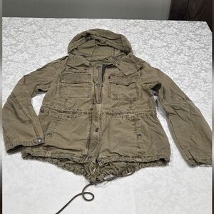Levi's Woman Tan Hooded Jacket, Size Small